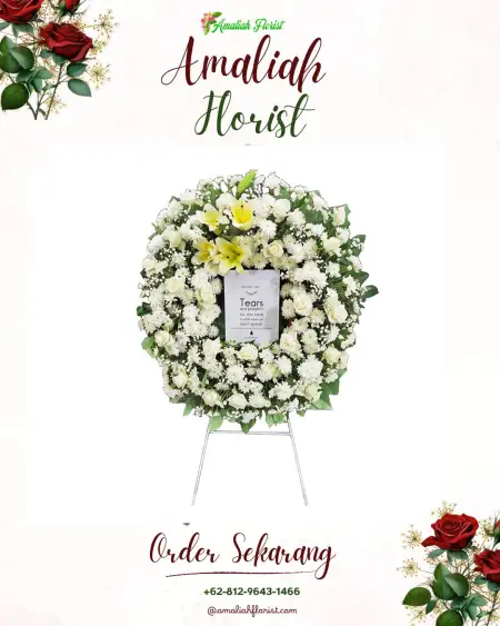 Krans Bunga Duka Pengandonan